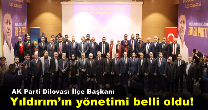 AK Parti Dilovası İlçe Başkanı İlhan Yıldırım’ın yönetimi belli oldu!