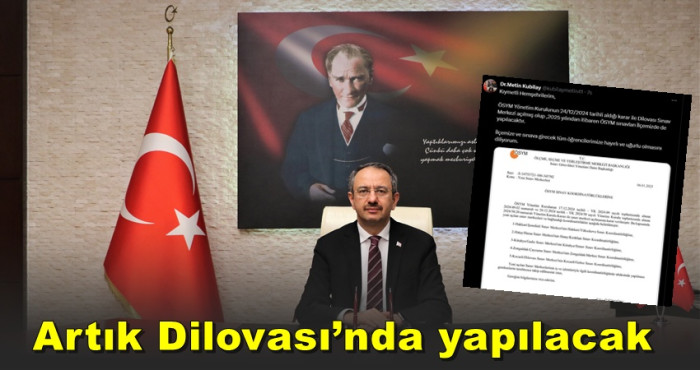 Kaymakam Kubilay; ÖSYM Sınavları artık Dilovası’nda yapılacak 