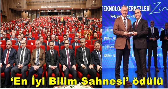 Kocaeli Büyükşehir’e ‘En İyi Bilim Sahnesi’ ödülü