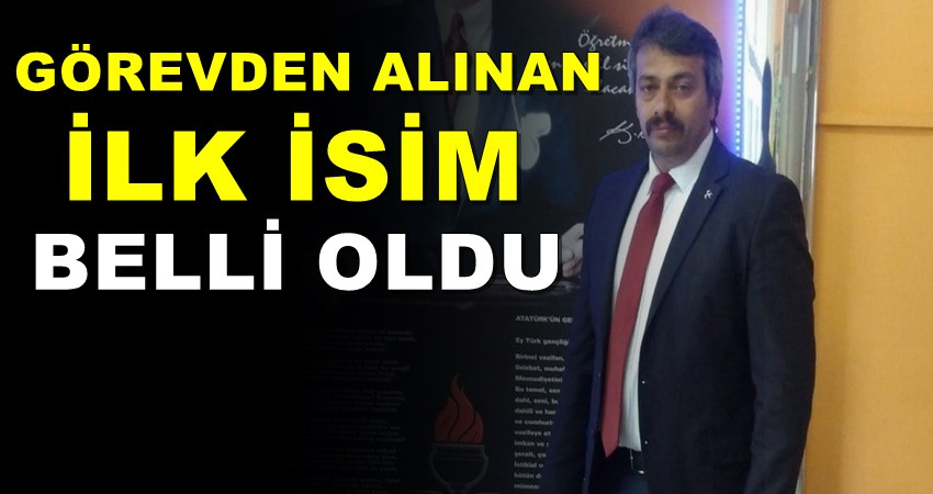 MHP’de görevden alınacak ilk isim Cihan Sevinç oldu