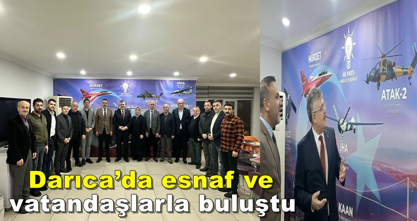 Veysel Tipioğlu, Darıca’da esnaf ve vatandaşlarla buluştu