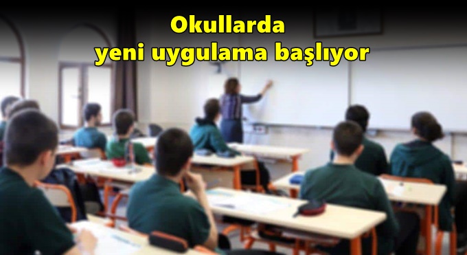 Bakanlık düğmeye bastı! Okullarda yeni uygulama başlıyor