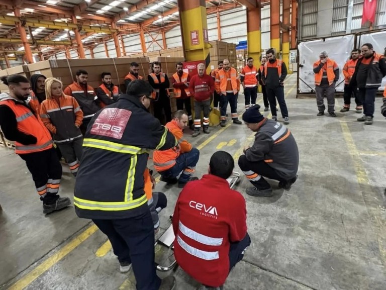 Ceva Lojistik personeline KOBİTEM’den yangın eğitimi