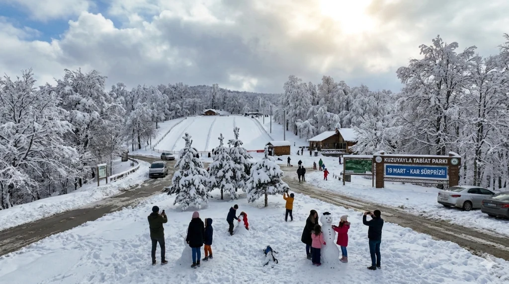 Kuzuyayla’da kar sürprizi!
