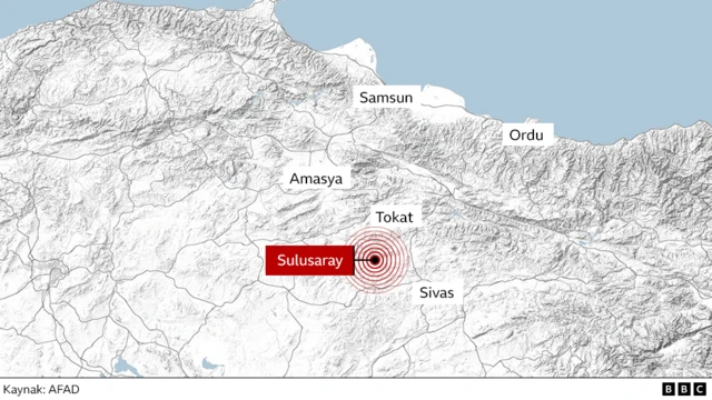 Niksar’da 5.5 büyüklüğünde deprem!