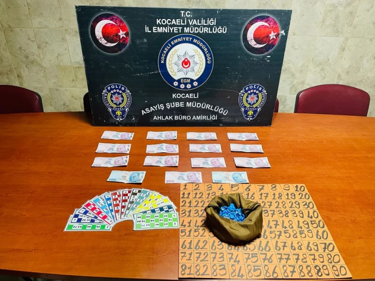 Kumar operasyonu: Ruhsatsız mekanda tombala baskını