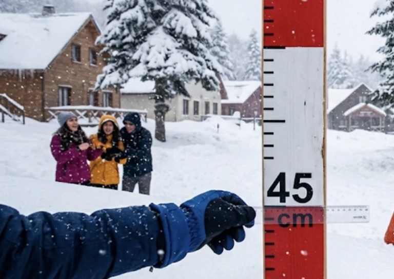 Kartepe Kuzu Yayla’da kar kalınlığı 45 santimetreye ulaştı