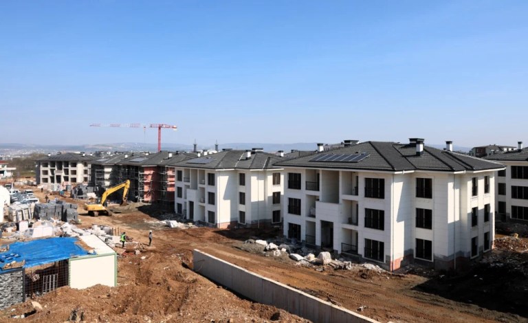 Kartepe Kent Konutları’nda kaba inşaat bitti
