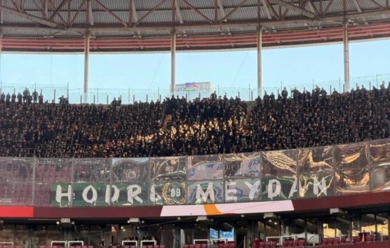 Kocaelispor taraftarı Ali Sami Yen’de şov yaptı