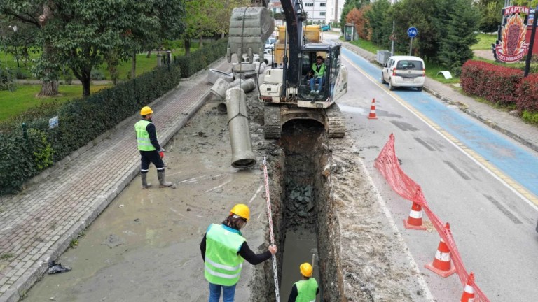 Yahya Kaptan’a 940 Metrelik Yeni Yağmur Suyu Hattı