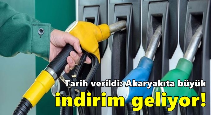 Tarih verildi: Akaryakıta büyük indirim geliyor!