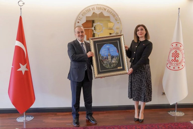 Talus’tan Alevi-Bektaşi Kültür Başkanlığı’na ziyaret