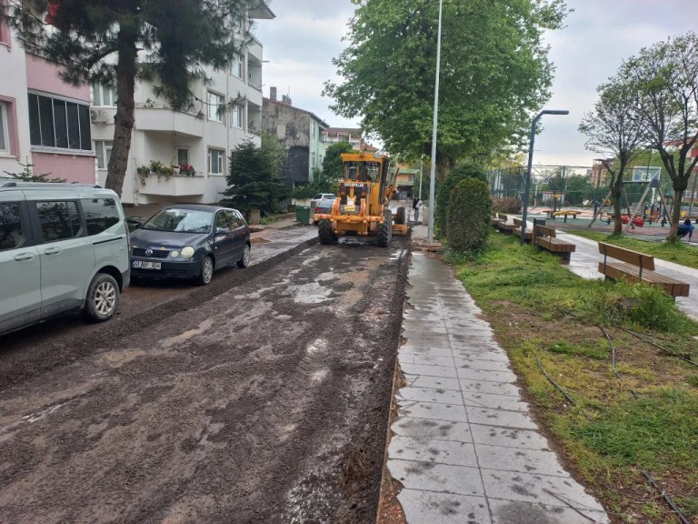 Körfez’de bozulan yollara hızlı müdahale