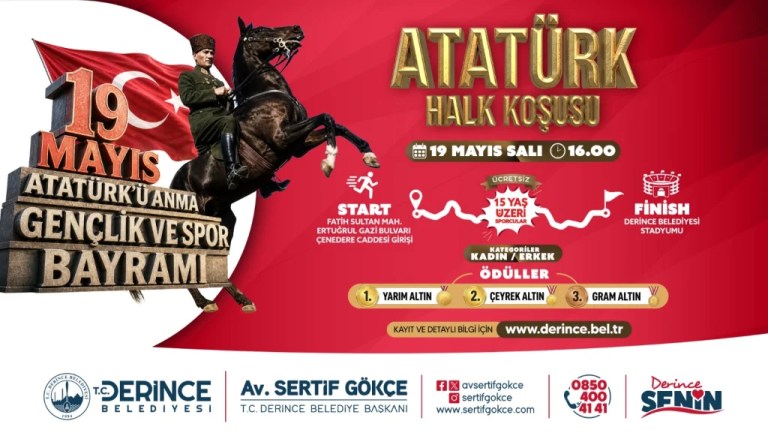 Derince’de 19 Mayıs Halk Koşusu düzenleniyor