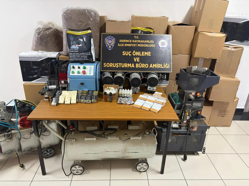 Derince’de kaçak tütün operasyonu!