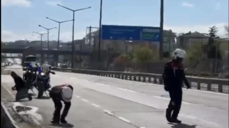 Gebze D-100’de vidalı tuzak paniği!
