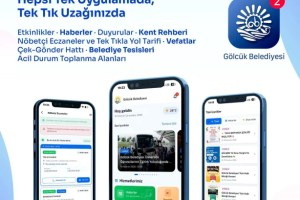 Gölcük’ün hizmetleri artık cebinizde!