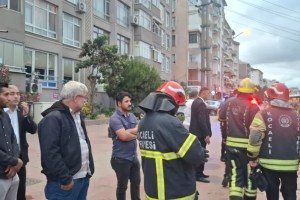 MHP otobüsünde yangın paniği!