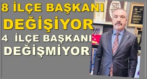 Kocaeli’de 8 ilçe başkanı değişiyor, 4’ü değişmiyor!