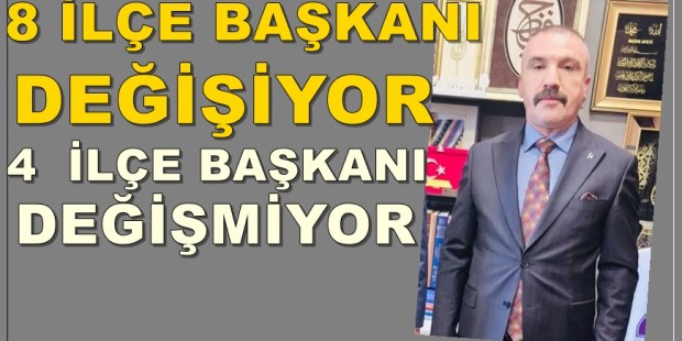 Kocaeli’de 8 ilçe başkanı değişiyor, 4’ü değişmiyor!
