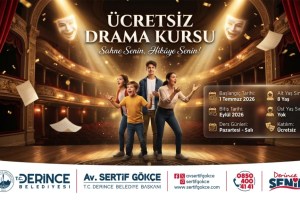 Derince’de ‘Sahne Senin’ kursu başlıyor