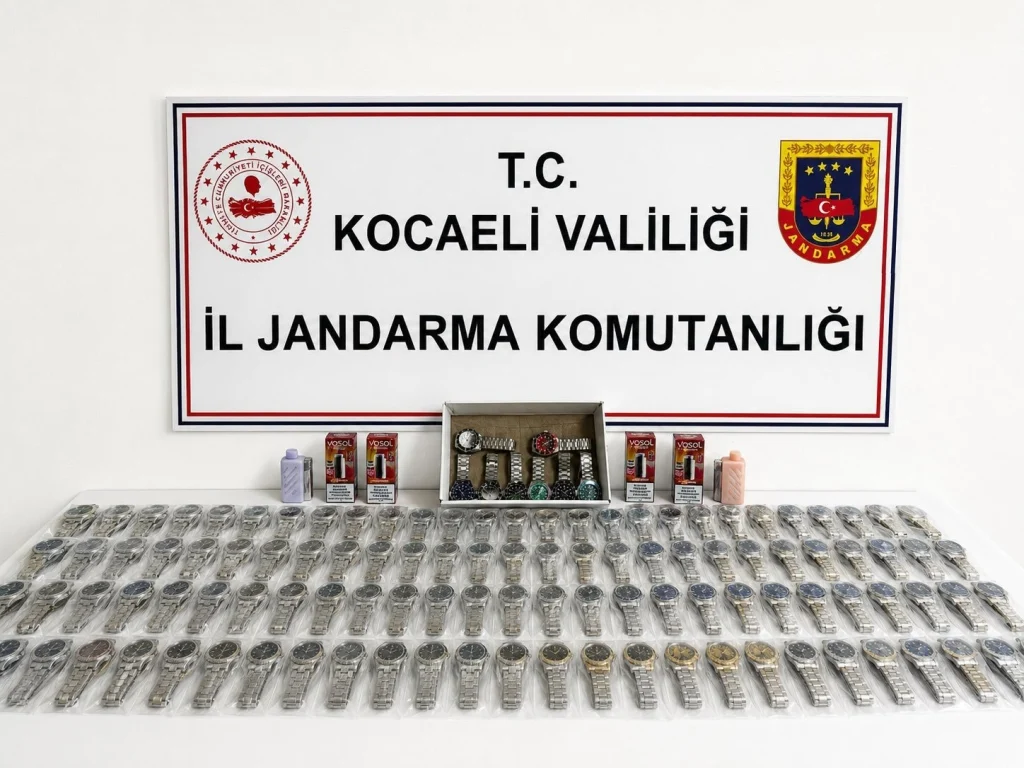 Dilovası’nda kaçak saat operasyonu!