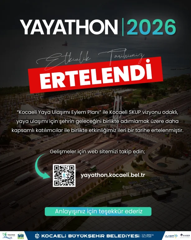 Yayathon etkinliği ileri bir tarihe ertelendi