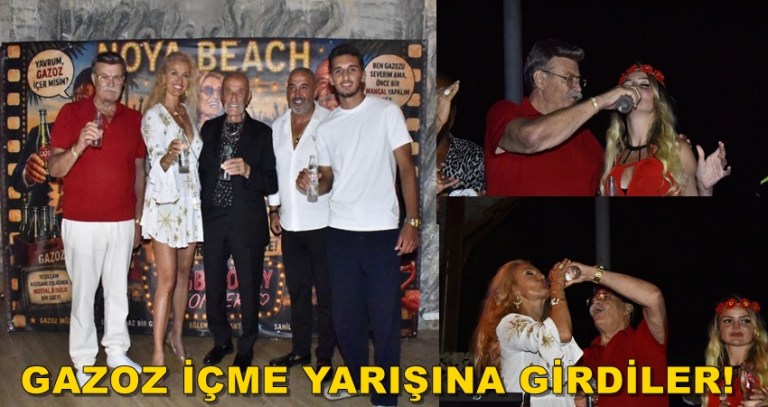 NURİ ALÇO’NUN ELİNDEN GAZOZ İÇME YARIŞINA GİRDİLER!