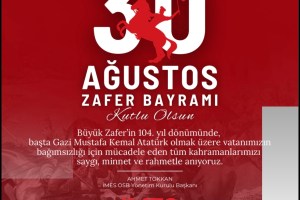 İMES OSB 30 AĞUSTOS İLANI