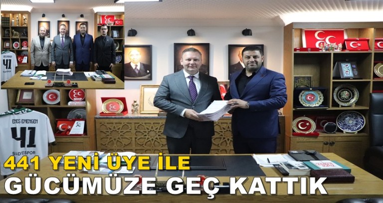 MHP DARICA 441 YENİ ÜYE İLE GÜCÜNE GÜC KATTI