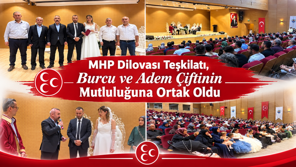 MHP Dilovası Teşkilatı, Burcu ve Adem Çiftinin Mutluluğuna Ortak Oldu