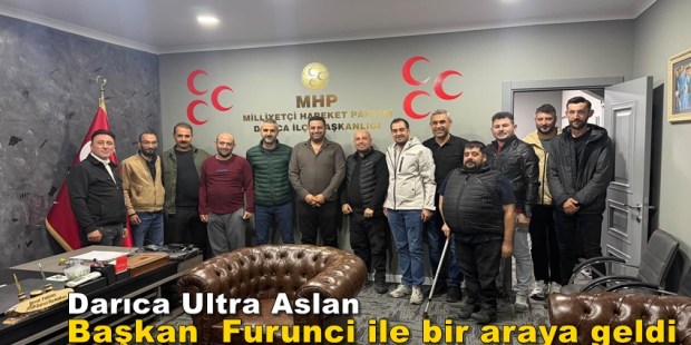 DARICA ULTRA ASLAN TARAFTAR GRUBUNDAN MHP DARICA İLÇE TEŞKİLATI’NA ZİYARET