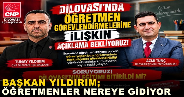 CHP’li Başkan Milli Eğitim Müdürü’ne sordu; Bu ilçenin öğretmenleri nereye gidiyor?