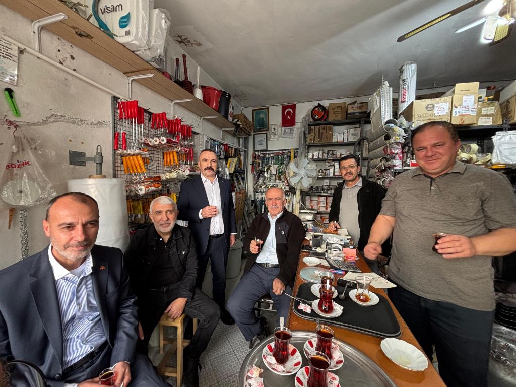 MHP DİLOVASI’NDAN TAVŞANCIL ESNAFINA ZİYARET