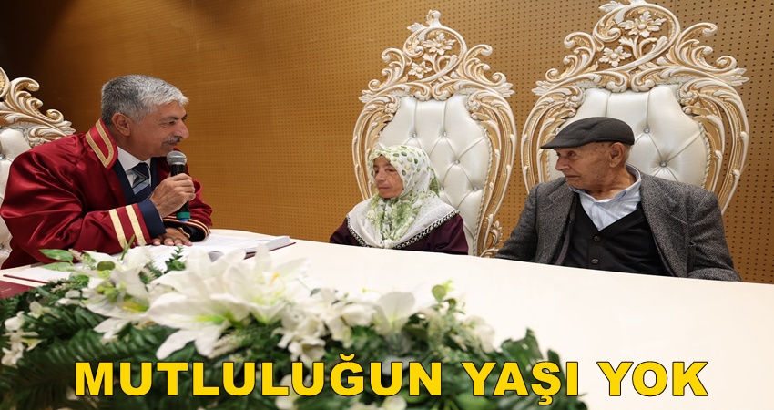 BAŞKAN ÖMEROĞLU, ASIRLIK ÇINARLARIN NİKÂHINI KIYDI: MUTLULUĞUN YAŞI YOK