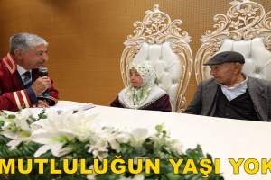 BAŞKAN ÖMEROĞLU, ASIRLIK ÇINARLARIN NİKÂHINI KIYDI: MUTLULUĞUN YAŞI YOK