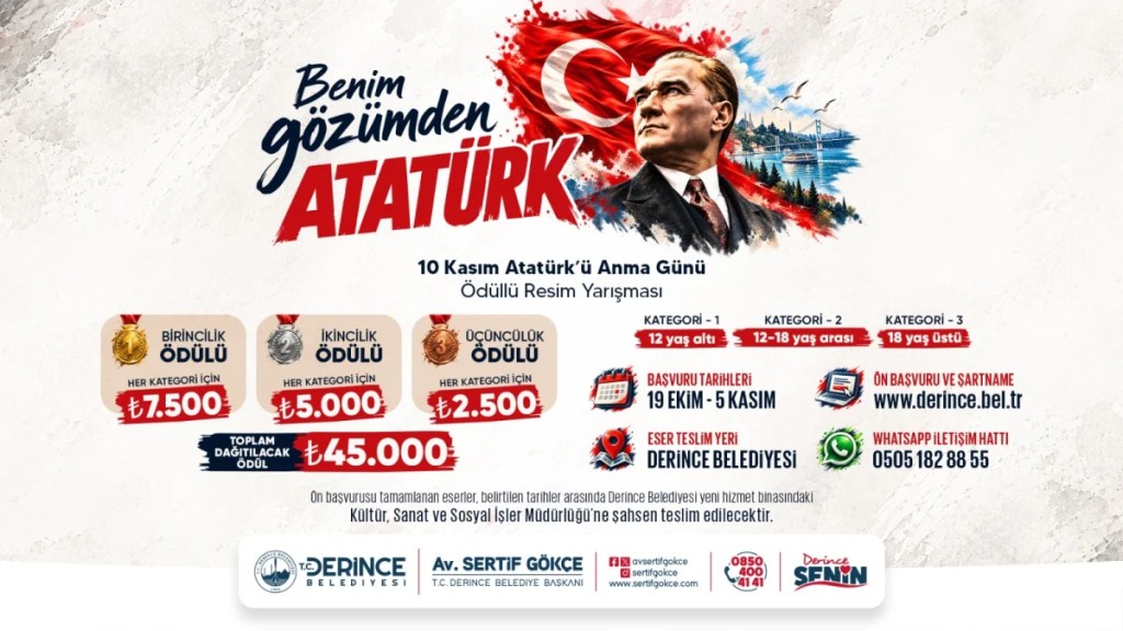 Atatürk resim yarışması başvuruları başladı