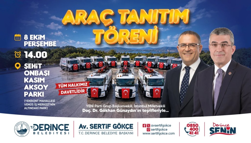 Derince'de 14 yeni araç filoya katılıyor