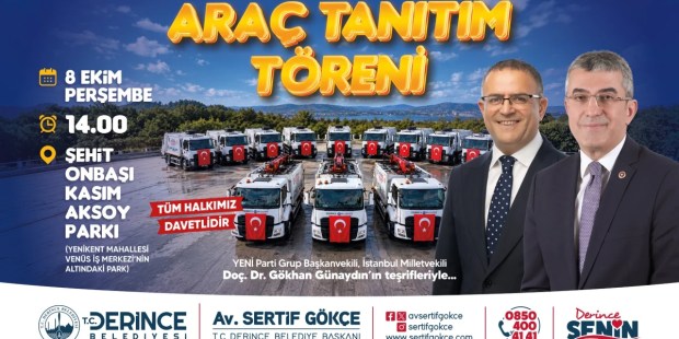 Derince’de 14 yeni araç filoya katılıyor