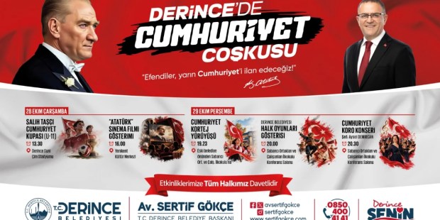 Derince’de Cumhuriyet Bayramı Coşkusu Başlıyor