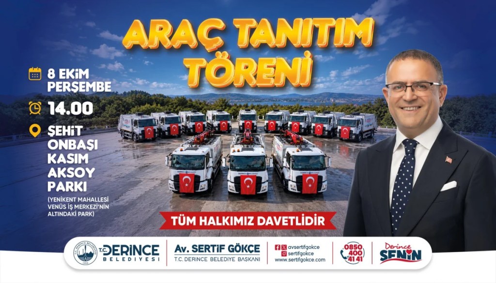 Derince'de filoya 14 yeni araç katıldı