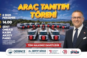 Derince’de filoya 14 yeni araç katıldı