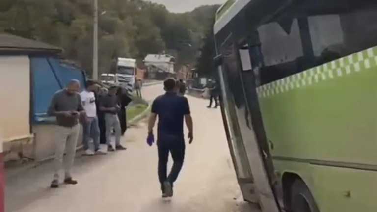 Gebze’de otobüs kazasında 12 yaralı!