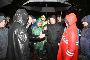 Kandıra’da sel bölgesine gece denetimi