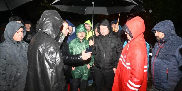 Kandıra’da sel bölgesine gece denetimi