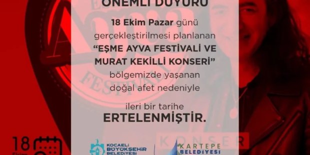 Kartepe Ayva Festivali ertelendi