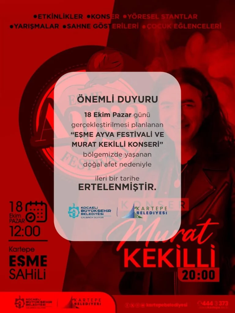 Kartepe Ayva Festivali ertelendi