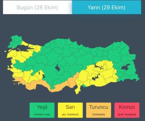 Kocaeli için sarı kodlu sağanak alarmı!