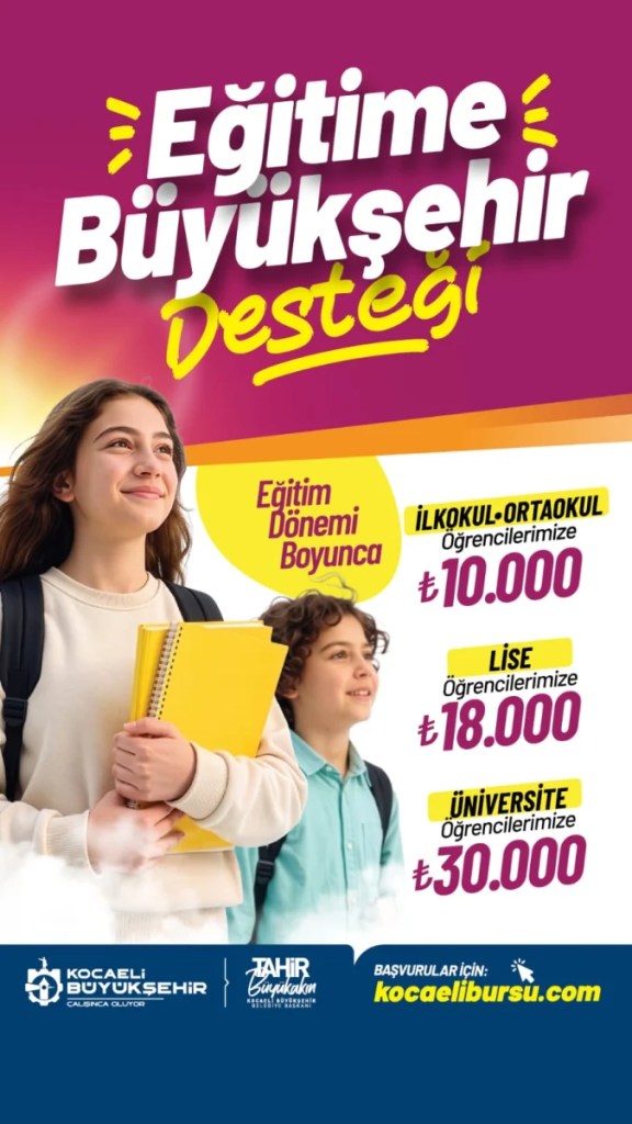 Kocaeli'de 650 milyonluk eğitim desteği başladı