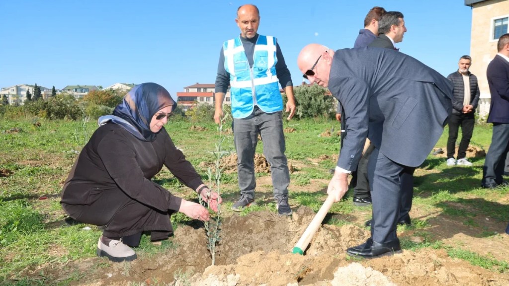 Millet Bahçesi’nde 100 zeytin fidanı dikildi